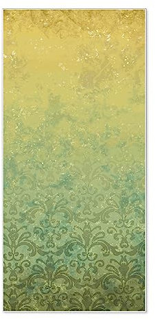 banjado® Magnettafel 37 x 78cm / Magnetwand aus Metall/Magnetpinnwand als Memoboard/Pinnwand Magnettafel Küche, Büro, Kinderzimmer inkl. 4 Magnete & Montageset - Motiv Vintage Messing