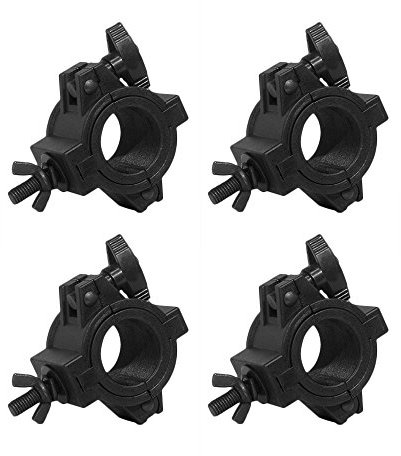 4 x CHAUVET CLP-10 CLP10 HALF COUPLER DJ LIGHTING FIXTURE CLAMP WITH INSERTS