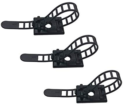 25 Pieces Desk Wire Organizer Cable Ties Zip Ties Adhesive Cord Clips Cable Management Cord Keeper Desk Wire Management