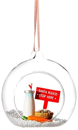 Sass & Belle Weihnachtskugel mit Weihnachtsmann-Motiv