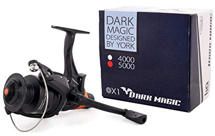 Karpfenrolle Rolle Angelrolle YORK Dark Magic Karpfen Süßwasser- Fischen Freilaufrolle Grundfisch-, Feeder- und Karpfenangeln (4000)