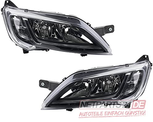 Johns, Scheinwerfer Set Halogen passend für Fiat Ducato 250 251 2014-chrom H7 H7