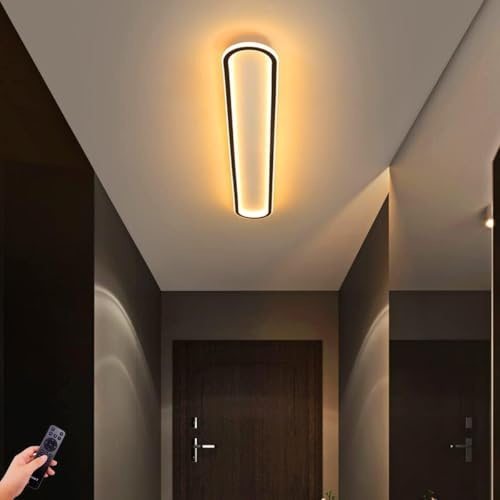HMAKGG LED Deckenleuchte Lang 120cm, Deckenlampe Dimmbar mit Fernbedienung, 50W 4000lm, 3000K–6000K, Ultraflache Flurlampe Rechteckige für Flur Küche Wohnzimmer
