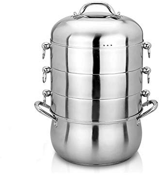 REJOON Cooking Steamer Pot Kitchen Utensil Steaming Double Boilers Cookware Stew Pot Double Boilers