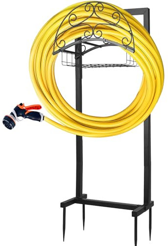 LuckySlycyc Freistehender Gartenschlauchhalter – hohe Stabilität, robust und langlebig – einfache Installation – breites Anwendungsspektrum, ideal für Garten, Hinterhof, Rasen