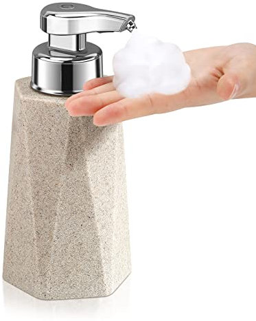Phneems Seifenspender Automatisch Elektrische Seifenspender Sensor Mit Sensor Seifenspender Automatischer Schaum Soap Dispenser Automatic No Touch Schaumspender FüR Bad,KüChe,BüRo Gelb Sand