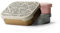 MAMEIDO Brotdose Edelstahl 1200ml, flexiblem Trenner & Silikondeckel, Lunchbox Erwachsene, leichte Vesperbox Kinder, Brotbox Kinder mit Fächern (Savannah Gold, 1,2l)