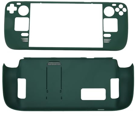 Ausla Steam Deck OLED Hülle Mit Halterung Schutzhülle mit Ständer für Steam Deck, Schutzhülle mit PC-Ständer, Stoßfest, Passt In/aus der Offiziellen Tragetasche für Steam Deck (Green)