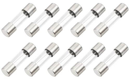 QUARKZMAN 2A Glassicherung 5x20mm, 10 Stück Schnellschlag Auslösecharakteristik 125V Sicherung für Leiterplatten Elektronische Geräte Haushaltsgeräte
