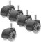 MAGICLULU Office Chair Casters 5pcs Replacement Swivel Silent and Smooth Castor Wheels for Hardwood Floor