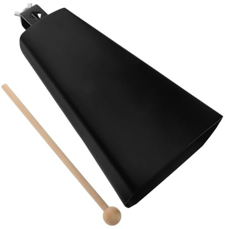 TEMPNAP 1satz Metall Cowbell Und Stick Leichte Handglocke Für Sportevents Musik Und Percussion Langlebig Und Vielseitig Einsetzbar Für Cheering Und Auftritte
