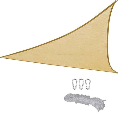 Qussedser Vela Ombreggiante per Finestre da Esterno 2x2x2 Metri Vela Ombreggiante Extra Large Triangolare Traspirante