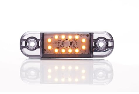 LED-MARTIN Seitenmarkierungsleuchte - UR10 DARK orange - 12V/24V