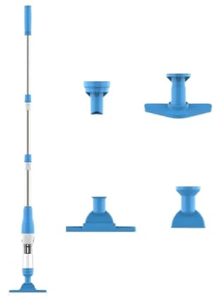 ZGJIAJU Pool Hoover 3 In 1 Cordless Rechargeable Pool Vacuum Cleaner For Swimming Pool Spas Hot Tubs Sand Debris Cleaning Brush Accessories