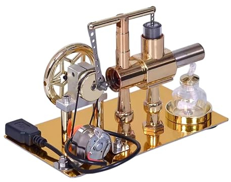 Sterling Modelo de motor de ciencia física experimento motor de aire caliente modelo de motor de educación física kit de motor de inversión de aire caliente para adultos