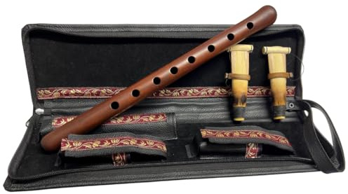 Professionelle DUDUK Key A, Apricot Holz Oboe Balaban Holzblasinstrument, Lederetui, Spielanleitung, 2 professionelle Blätter, armenischer Duduk