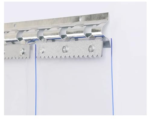 Klarer PVC Gefriervorhang ，Transparent Streifenvorhang,PVC Lamellenvorhang Streifenvorhang， Lamellen Stallvorhang Lamellenvorhang Winddicht Wasserdicht(210x280cm/82.68x110.2in)