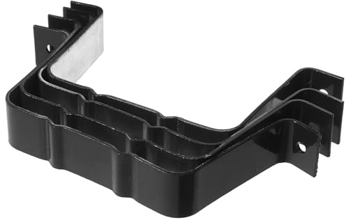 Générique Lot de 4 Colliers de Fixation en Alliage D'aluminium 100x80 Mm pour Descente de Gouttière, Sangles Résistantes Anti-rouille Adaptées aux Fixations Murales et Accessoires
