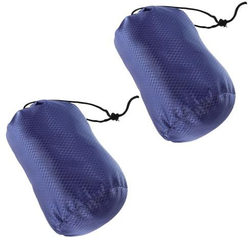 DIKACA Bolsas Cordón para Almacenamiento de Ropa y Chaquetas de Plumón, 2 Unidades, Tela Oxford Resistente al Agua, Tamaño 33x18 Cm, Organizador Reutilizable para Viajes, Camping