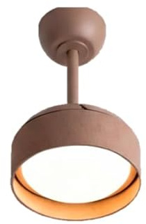 CREATE / WIND CLEAR LAMP/Ventilatore da soffitto con luce lino moka con telecomando / 40W, Silenzioso, Ø55 cm, 6 velocità, pale retrattili, programmabile, estate-inverno, luce led 3 temperature