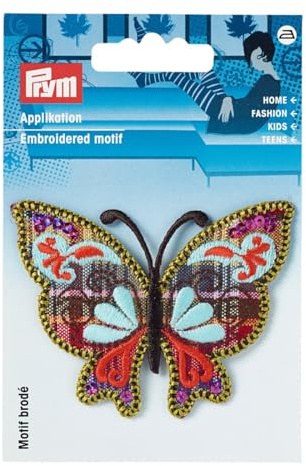 Prym 926384 Applikation Schmetterling lila/bunt