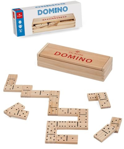 Dal Negro Domino Holz mit Box (28 Stück) - Innovativ - 3+