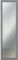 Espejo de pared Mirror Shabby Chic, 40 x 125 cm, color gris