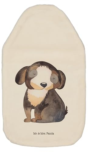 Mr. & Mrs. Panda Wärmflasche Hund Entspannen - Geschenk, Körnerkissen, Hundeliebe, Vierbeiner, Haustier, flauschig, Hundemotiv, Wärmflasche mit