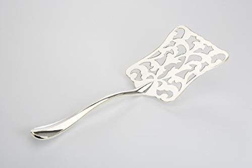 Silber Tischkultur Lasagneheber, Spargelheber durchbrochen Länge 27,5 cm versilbert