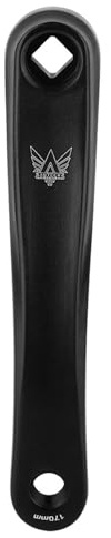 Ejoyous Brazo de Manivela Izquierda para Bicicleta, Biela de Aleación de Aluminio, 170 mm, Negro