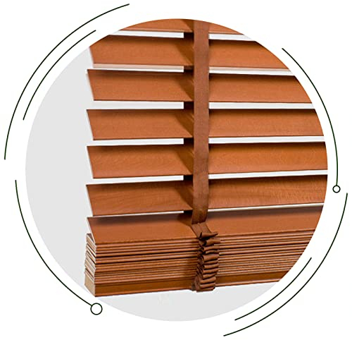 Xrdbfd Innen Venezianische Jalousie, Horizontal Fenster Jalousien Aus Holz, Venezianische Jalousette Aus Massivholz, Thermal Rollos Für Fenster/türen/terrassen,WxH-50x80cm/20 * 31in