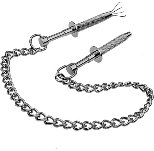 ROLOL Edelstahl Ketten Pfote Nippel Klemmen Nippel Clips für Paare Nippel Clips für Frauen -Klemmen