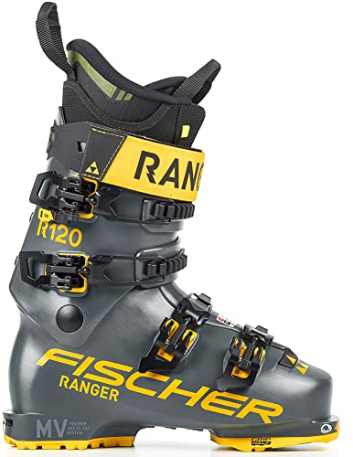 Fischer Herren Ranger 120 GripWalk DYN Alpine Freeride All Mountain Downhill Multi Performance MV Skischuhe, Grau/Grau, Größe 25,5