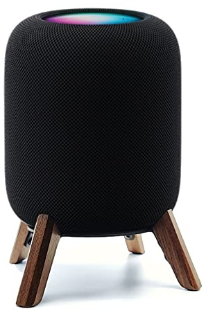 Real Wood Stand for Homepod 2nd gen (2023 Released), Wooden Holder with Metal Frame for Better Sound,Sturdy Stable Mount with Anti-Slip Protects Apple Home pod 2nd Smart Speaker (Walnut) | wooden holder with metal frame for better sound,sturdy stable mount with anti-slip protect apple home pod 2nd smart speaker