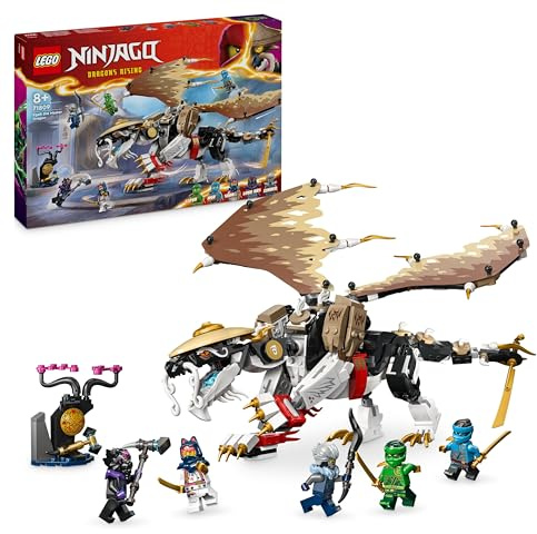 LEGO NINJAGO Egalt il Drago Maestro, Giocattolo Ninja con Action Figure Snodabile, Giochi d'Azione per Bambini e Bambine da 8 Anni con 5 Minifigure tra cui Lloyd, Sora e Nya, Idea Regalo 71809