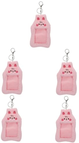 NUOBESTY 5stücke Kawaii Katzen- Kartenetui Aus Plüsch Schutzcover Für Id Kreditkarten Und Mehr Für Schüler Lehrer Und Büroangestellte Dekorativer Kartenhalter