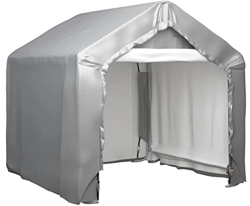 Lagerzelt Grau 180x180 cm Verzinkter Stahl, Chaduof Carport, Autozelt, Garage, Weidezelt, Unterstand, Zeltgarage, Lagerzelt, Gerätezelt, Pavillon Zelt, Fahrradgarage Zelt, Garagenzelt