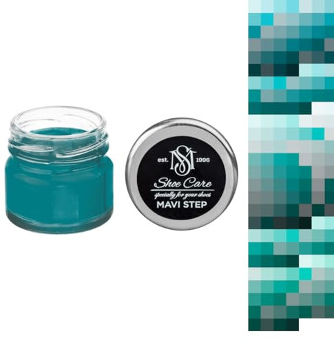 Cremefarbe für Wildleder und Nubuk – Färbecreme für individuelle Farbanpassung – mehrere Farben erhältlich von MAVI STEP (Türkis)