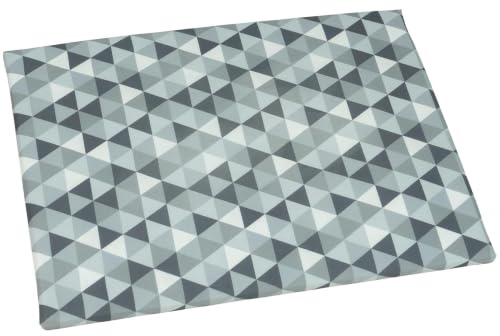 SEMPLIX Bügelunterlage mit rutschhemmender Rückseite, für kleine Bügelarbeiten beim Nähen, Patchworken, Basteln, Plotten und Sticken Zuhause & Unterwegs, 30 x 40 cm (Stein/Grau) | Rutschhemmende Bügelunterlage 30 x 40 cm für kurze Bügelarbeiten beim Nähen, Patchworken, Basteln, Plotten und Sticken daheim
