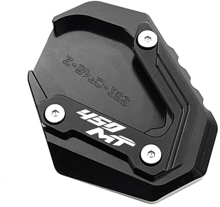 ZESIDIMO Für CF 450MT MT450 CF 450mt 450 mt 2024 2025 Motorradzubehör Seitenständer Ständer Verbreiterte Platte Trittfläche (Schwarz)