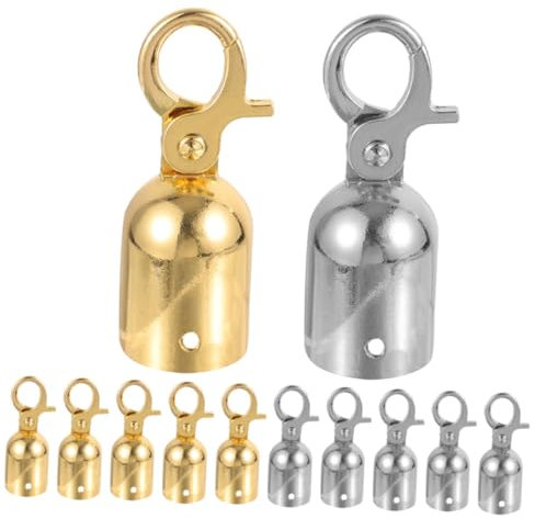 DOITOOL 12pcs Rope Post Fitting Rope End Hooks Decking Ends Cord Lock Cord Lock Stopper Elegant Design