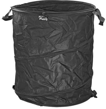 KesTek Profi Pop Up Gartensack 160L – Gartenabfallsack, Laubsack, Grünschnittsack, selbstaufstellend, wasserabweisend & stabil – 4 Haltegriffe, faltbar & platzsparend, ideal für Garten & Terrasse