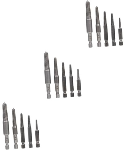 DIYEAH 3 Set Estrattori Per Danneggiate Acciaio Rimozione Facile Bulloni Rotti E Spanate Strumento Per Riparazioni Professionali Compatibile Tipi 5 Pezzi*3