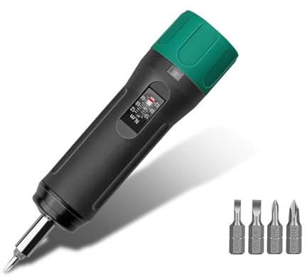 LLHCF Set di cacciaviti dinamometrici 0,6 Nm-6 Nm per manutenzione estensione albero a bussola da 1/4 per riparazione set di chiavi dinamometriche
