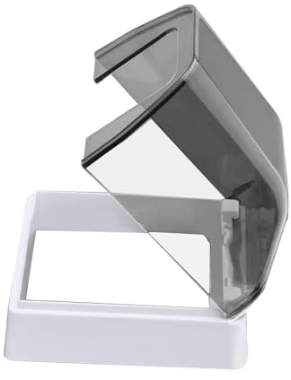 Qcbuegof 86 Type Outdoor Socket Waterproof Plastics Electric Outlet Cover Wall Mounted Dust Roof Box Easy to Install Spray Box Cover Wall Mounted