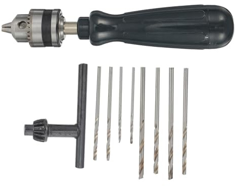 SOIMISS Taladro Manual Para Carpintería y Grabado│antideslizante│herramienta De Perforación Portátil│adecuado Para Madera y Plástico│ Para Uso Manual