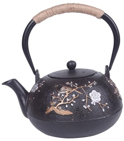 TOPPERFUN Té Tetera De Hierro Fundido Tetera De Hierro Tetsubin Para Salón De Té Para Uso Doméstico