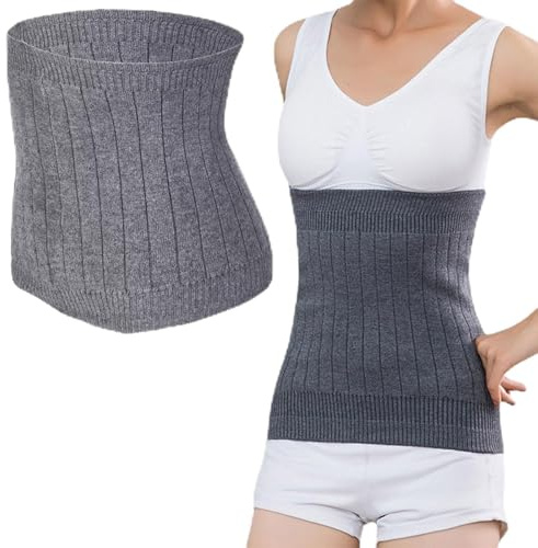 Miayical Ceinture Chauffante Lombaire - pour le Dos et le Ventre - Taille Élastique Homme/Femme - Maintien Chaud pour Hiver, Randonnée, Travail & Quotidien