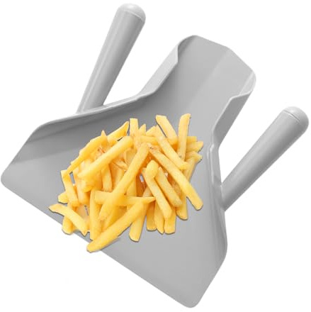 Chipssked – PC 20,5 x 23,2 x 5 cm | Pommes frites-väska med handtag, halkfritt köksredskap, säkert grepp, bärbar matskyffel | Hushållsrestaurang