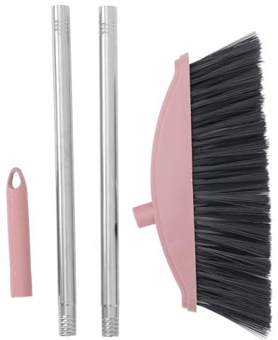 TOYANDONA Large Angle Broom with Long Handle, 45° Head and Soft Bristles, Outdoor Yard Broom for Household Use, Efficient Dust and Pet Hair Sweeping